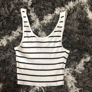striped tank top crop top